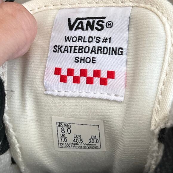 Vans Gilbert Crockett Marshmallow Gum Skate Shoes Men's 8 rare & discontinued - Picture 5 of 13